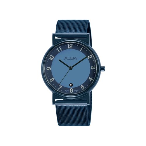 ساعة يد ألبا حريمي فاشون سوار استانلس ستيل مينا لون أزرق AG8M51X1