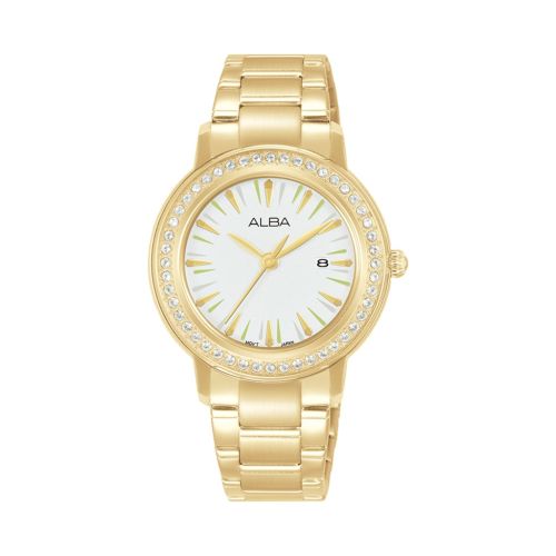 ALBA Ladies' Hand Watch FLAGSHIP Stainless Band Silver White Dial AH7DL0X1