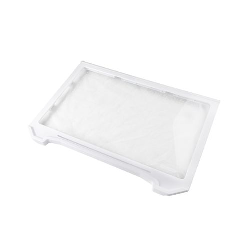 رف أول وثاني ثلاجة شارب و تورنيدو 396 لتر شفاف