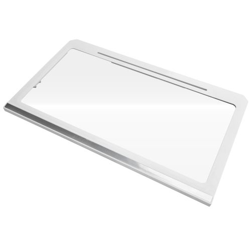 رف أول كابينة و فريزر ثلاجة شارب 480 لتر شفاف × أبيض