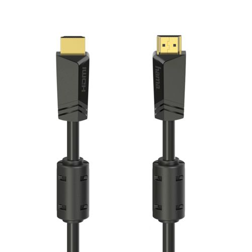 HAMA High Speed HDMI™ Cable Plug-Plug Ethernet Gold-plated 10m Black HAMA205009
