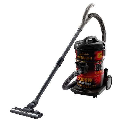 مكنسة برميلية هيتاشي 2300 وات فلتر نانو تيتانيوم أحمر × أسود CV-980TJBKRFEG