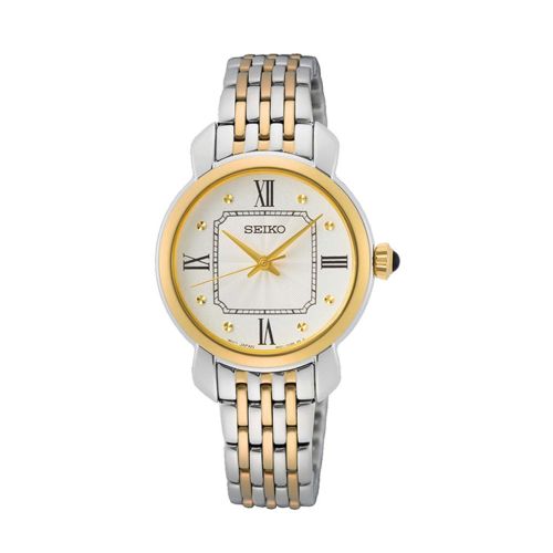 ساعة يد سيكو حريمي كوارتز سوار استانلس ستيل مينا لون سيلفر SUR498P1