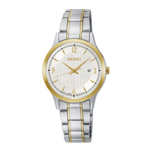 ساعة يد سيكو حريمي كوارتز سوار استانلس ستيل مينا لون سيلفر SXDG94P1