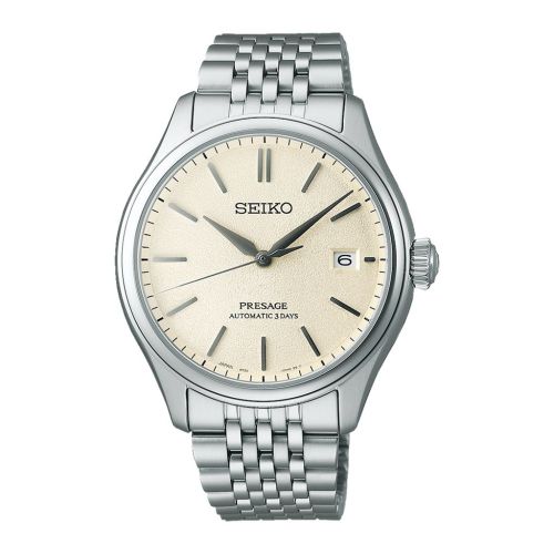 SEIKO Men's Hand Watch PRESAGE Stainless Band Beige Dial SPB463J1