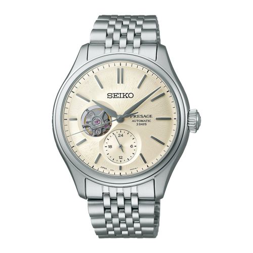 SEIKO Men's Hand Watch PRESAGE Stainless Band Beige Dial SPB469J1