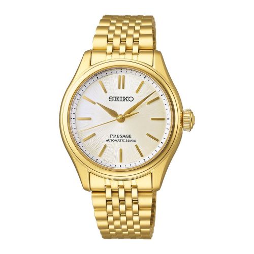 SEIKO Men's Hand Watch PRESAGE Stainless Band White Dial SPB524J1