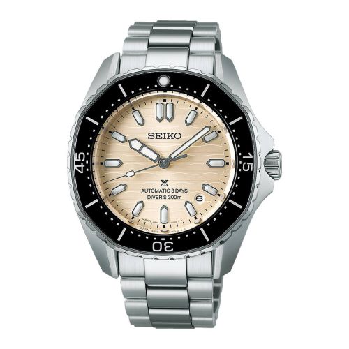 SEIKO Men's Hand Watch PROSPEX Stainless Band Beige Dial SPB481J1