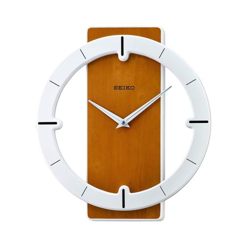 ساعة حائط سيكو برواز خشب QXA774B