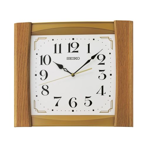 ساعة حائط سيكو برواز خشب QXA827B