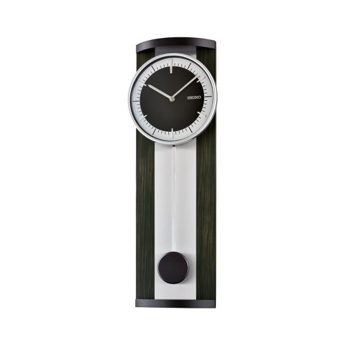 ساعة حائط سيكو برواز خشب مزودة ببندول QXC244S