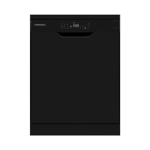 غسالة أطباق تورنيدو 12 فرد 60 سم شاشة ديجيتال 8 برامج أسود TDV-FN128CBK
