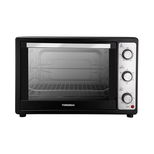 فرن كهربائي تورنيدو 48 لتر 1800 وات شواية مروحة أسود TEO-48DGE(K)