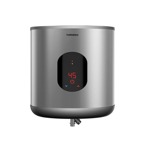 سخان مياه تورنيدو كهرباء 35 لتر ديجيتال سيلفر EWH-S35CSE-S