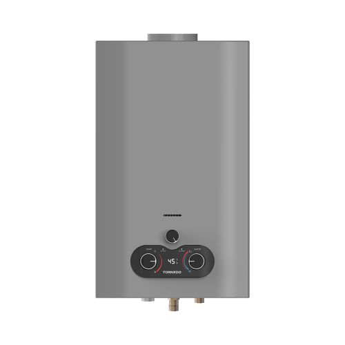 سخان مياه تورنيدو غاز 10 لتر غاز طبيعي سيلفر GH-MP10SN-S