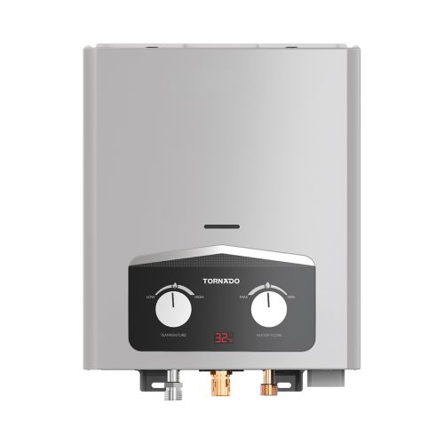 سخان مياه تورنيدو غاز 6 لتر بدون مدخنة غاز طبيعي سيلفر GH-6SN-S