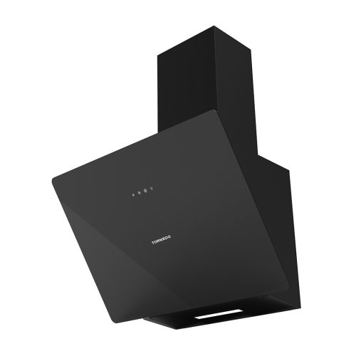 شفاط بوتاجاز تورنيدو مسطح بلت إن 60 سم 3 سرعات أسود زجاجي HOV-T60FGU-G