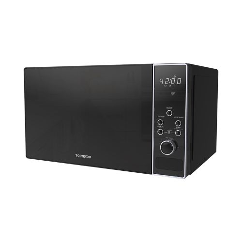 TORNADO Microwave Solo 25 Liter 900 Watt 8 Menus Black TMDS-25EL-BKS