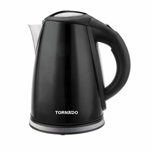 غلاية مياه تورنيدو استانلس ستيل 1.8 لتر 1850-2200 وات أسود TKS-2218 B