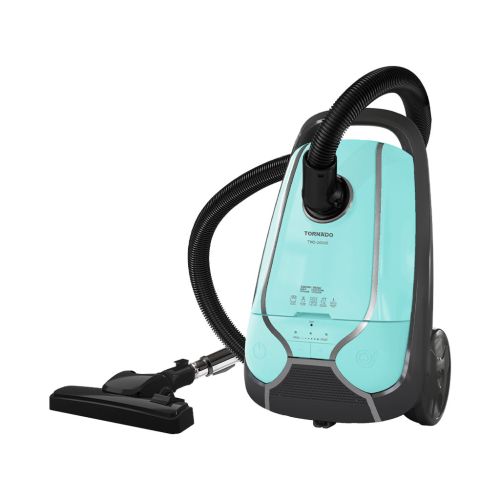 مكنسة كهربائية تورنيدو 2000 وات فلتر هيبا تركواز TVC-2000ET