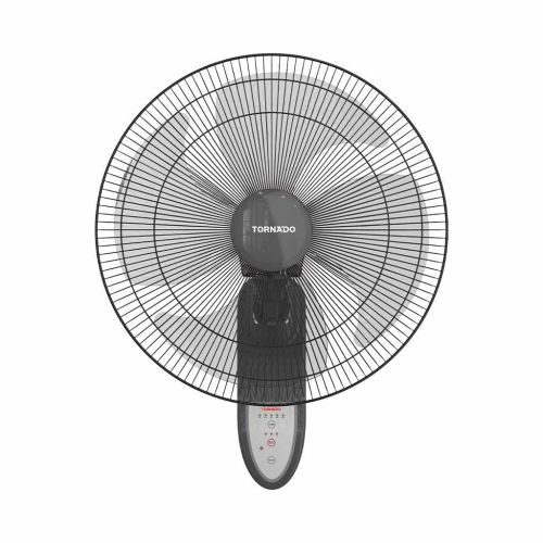 مروحة حائط تورنيدو 18 بوصة 4 ريشة ريموت رمادي غامق EPS-18RG