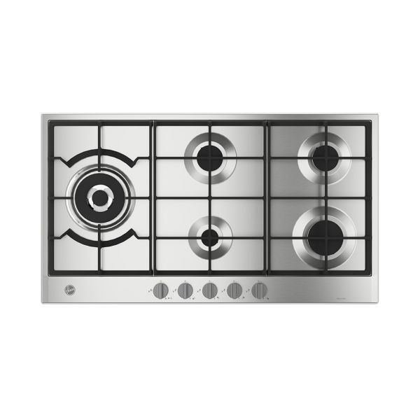 بوتاجاز هوفر مسطح بلت إن 90 × 60 - 5 شعلة غاز استانلس HHG9WL4K3X EGY