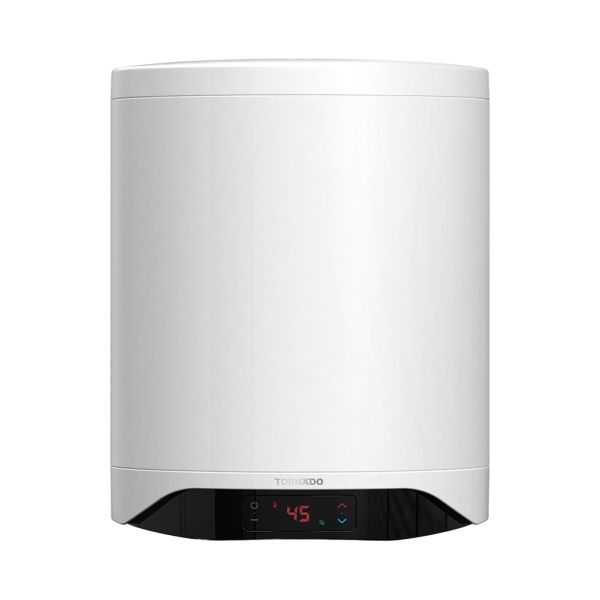 سخان مياه تورنيدو كهرباء 40 لتر إينامل ديجيتال أبيض TEEE-40DW