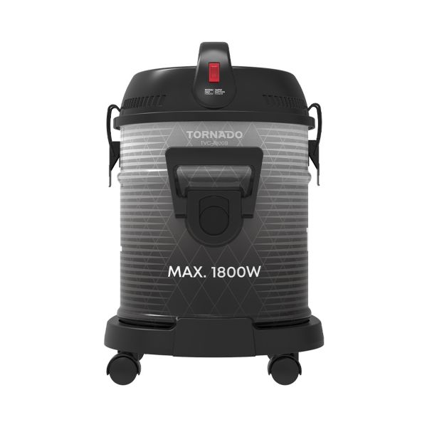 مكنسة برميلية تورنيدو 1800 وات أسود TVC-1800B