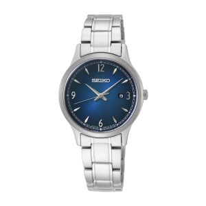 SEIKO Ladies' Hand Watch QUARTZ Stainless Band Blue Dial SXDG99P1