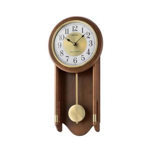SEIKO Wall Clock Wooden Case With Automatic Silencer QXH073B