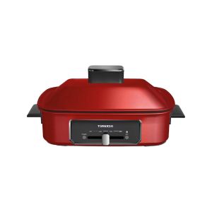 شواية كهربائية تورنيدو متعددة الاستخدام 1400 وات أحمر TMG-370