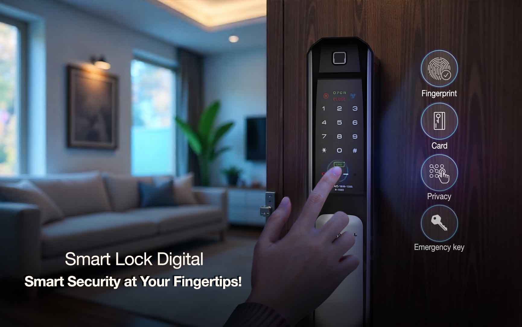 HIONE+ Smart Lock Digital – Smart Security at Your Fingertips!