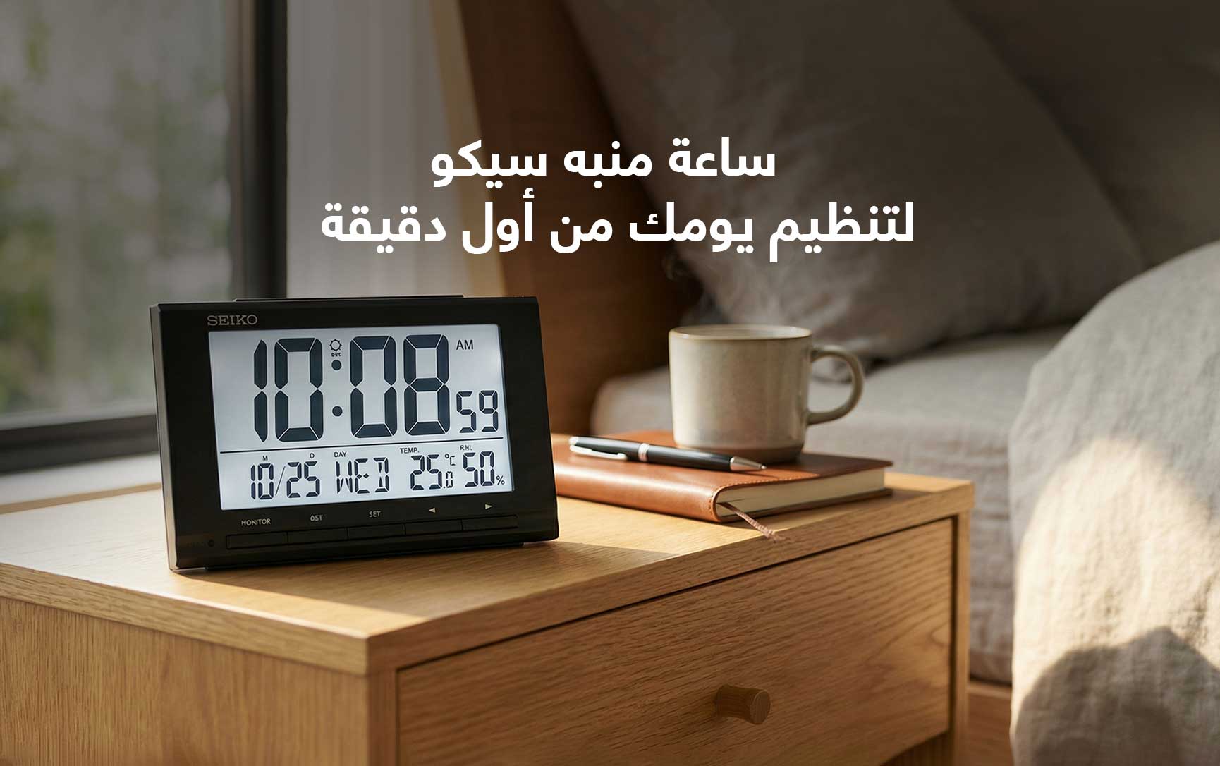 ساعة منبه سيكو: تصميم أنيق ومزايا متعددة لتنظيم يومك بدقة