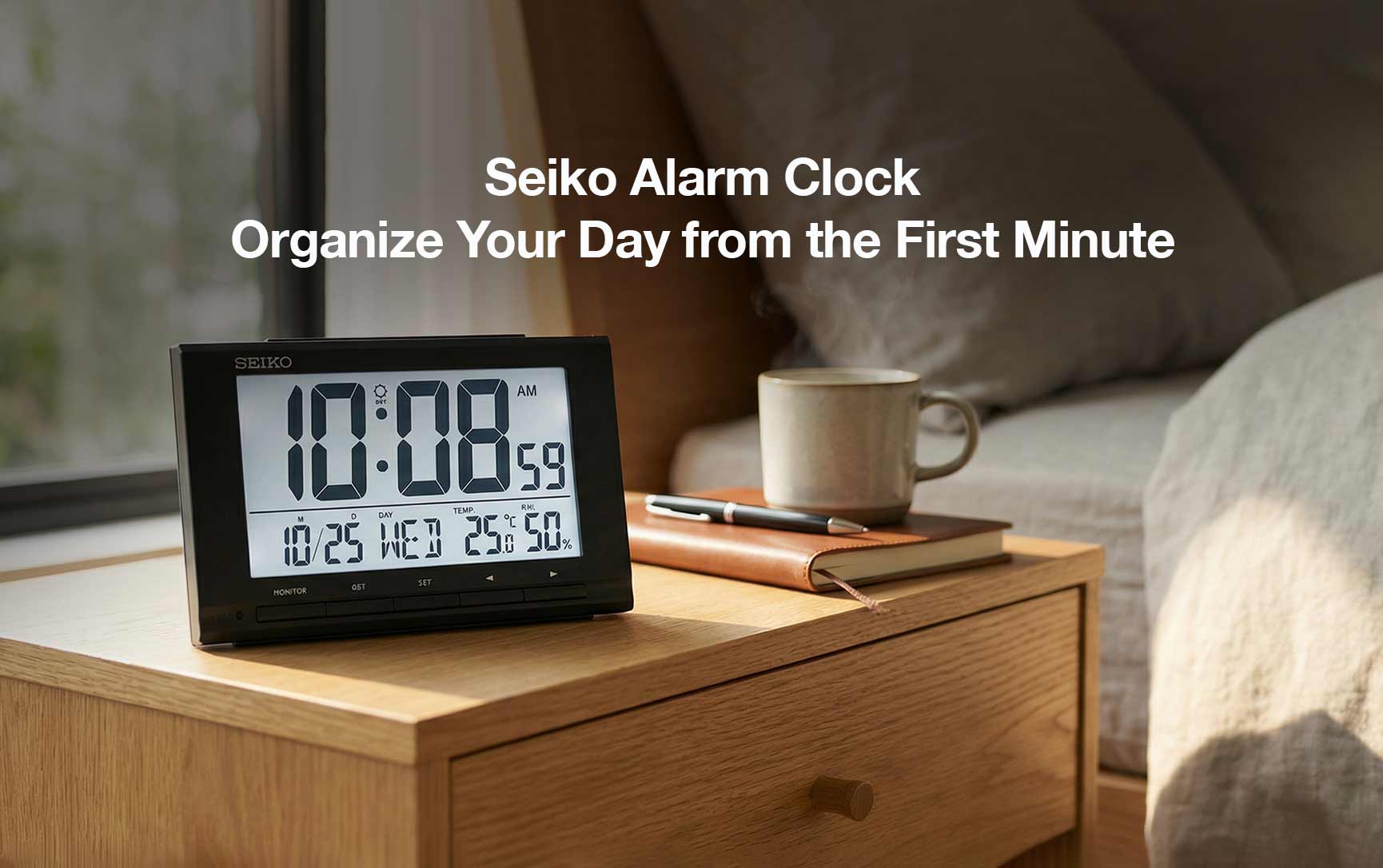 Seiko Alarm Clock: Elegant Design and Multiple Features to Organize Your Day